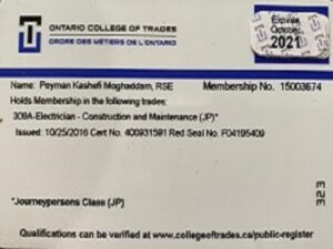 Residential Electrician Certification